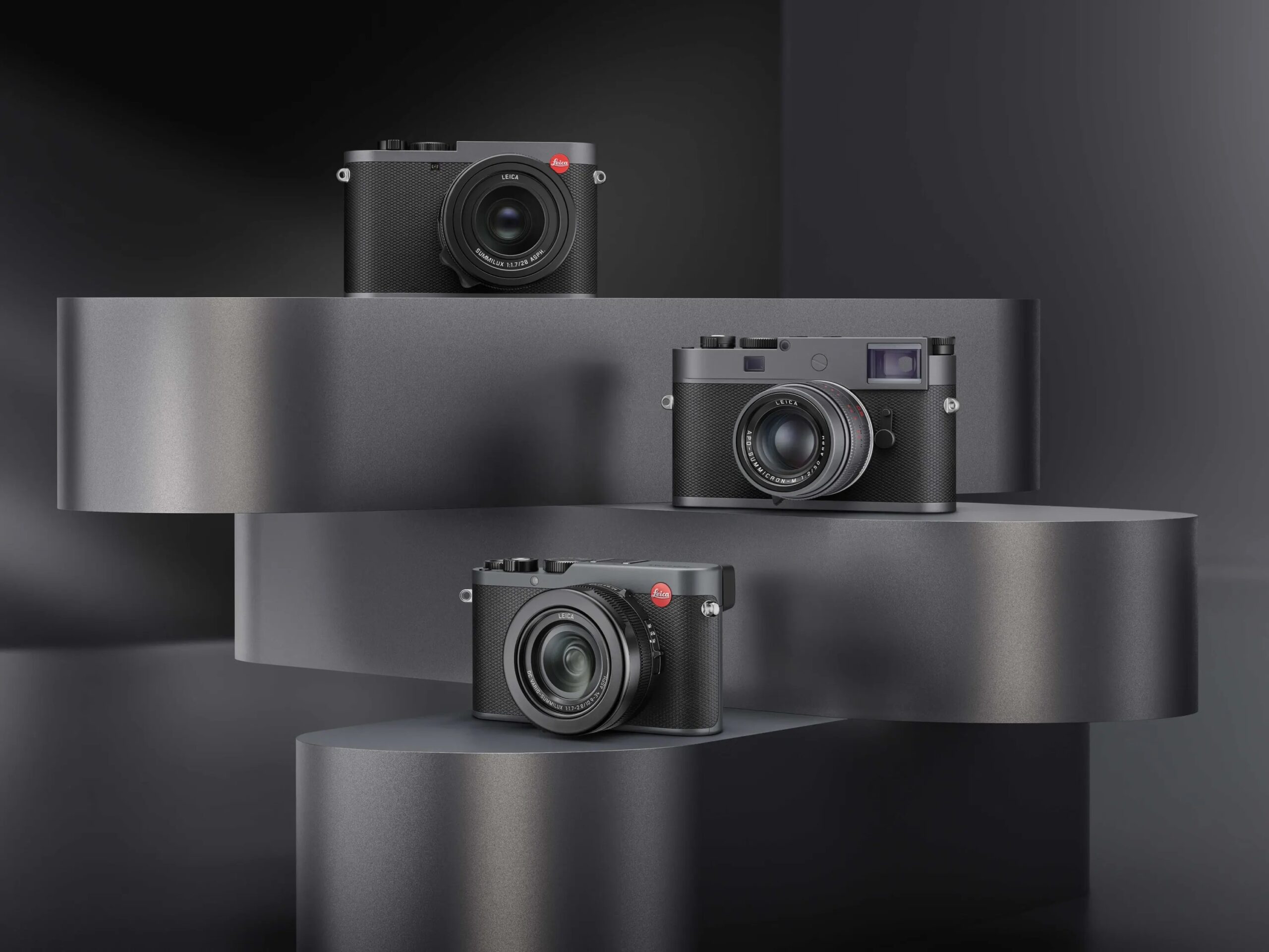 Leica’s Metallic Gray Collection Elevates Three Iconic Cameras