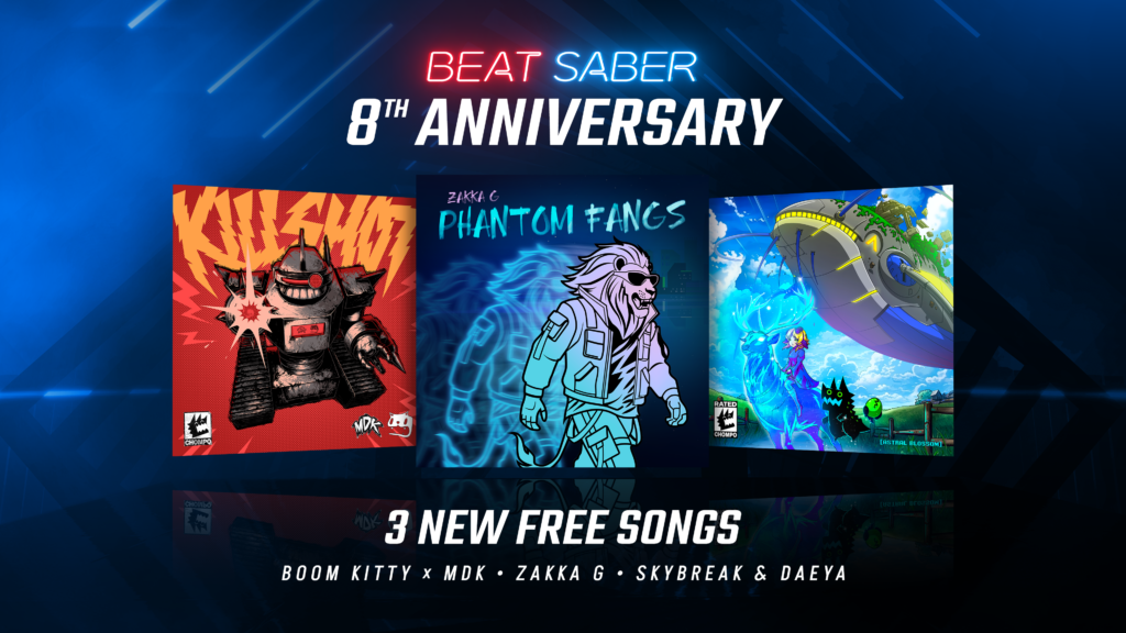 Beat Saber Marks 8th Anniversary With Three Free Songs