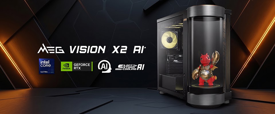 MSI’s MEG Vision X2 AI Plus Turns a Gaming PC into a Holographic Stage