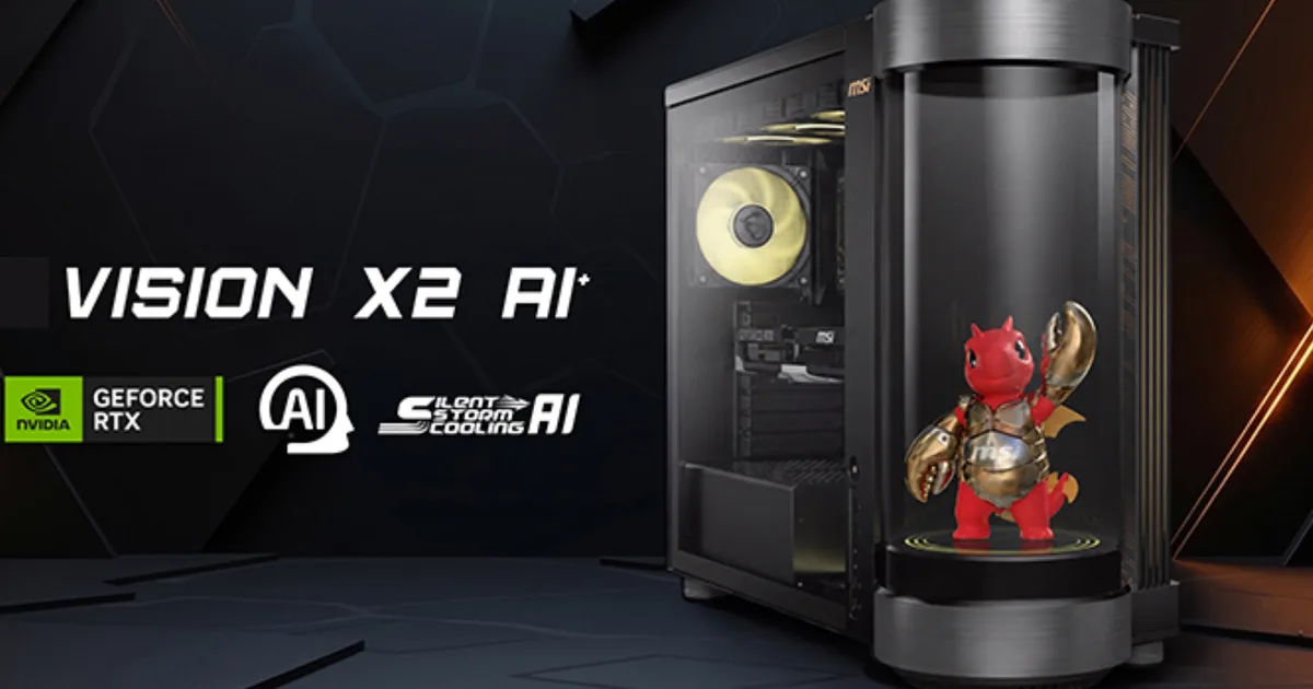 MSI MEG Vision X2 AI+ Turns AI Pets Into Gaming Hardware