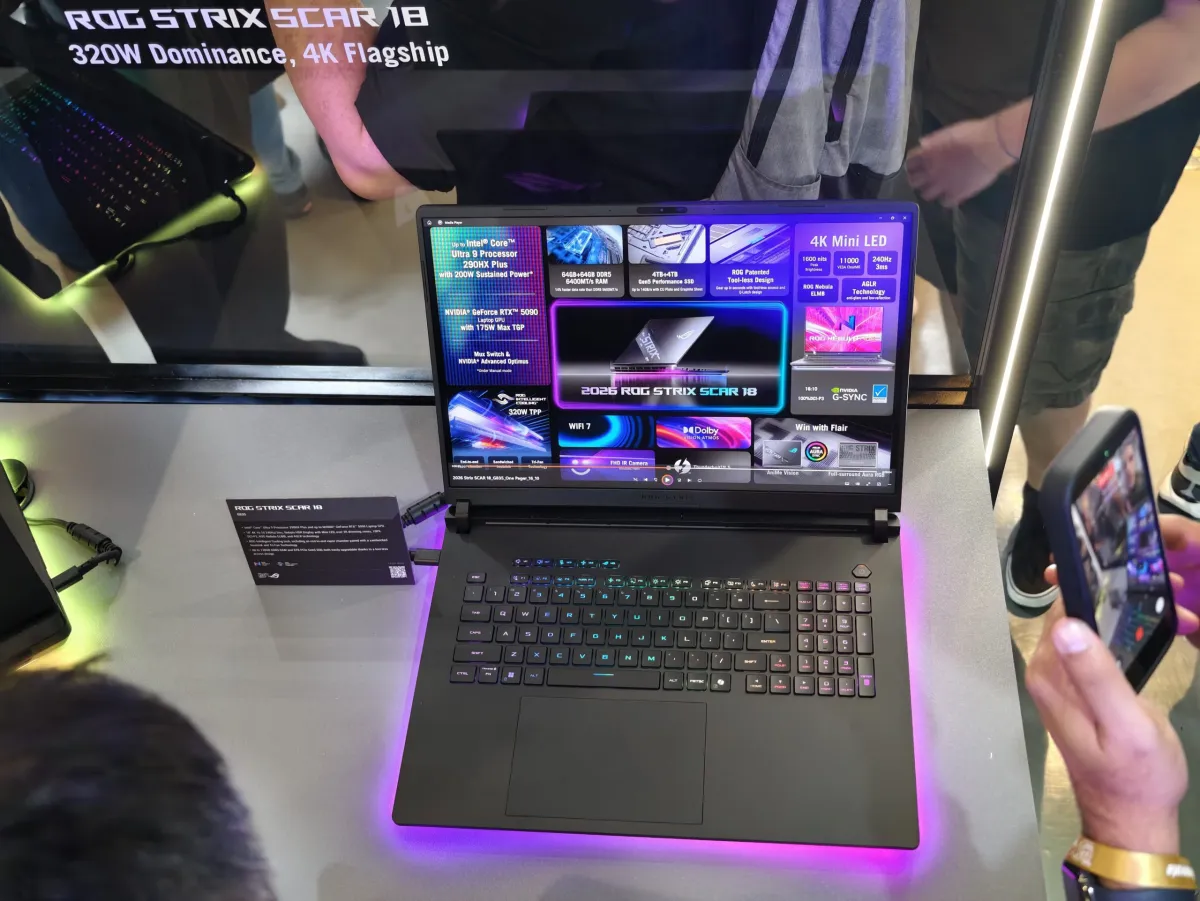 Asus ROG Strix Scar 18 Pushes Gaming Laptops to 240Hz 4K and RTX 5090 Power