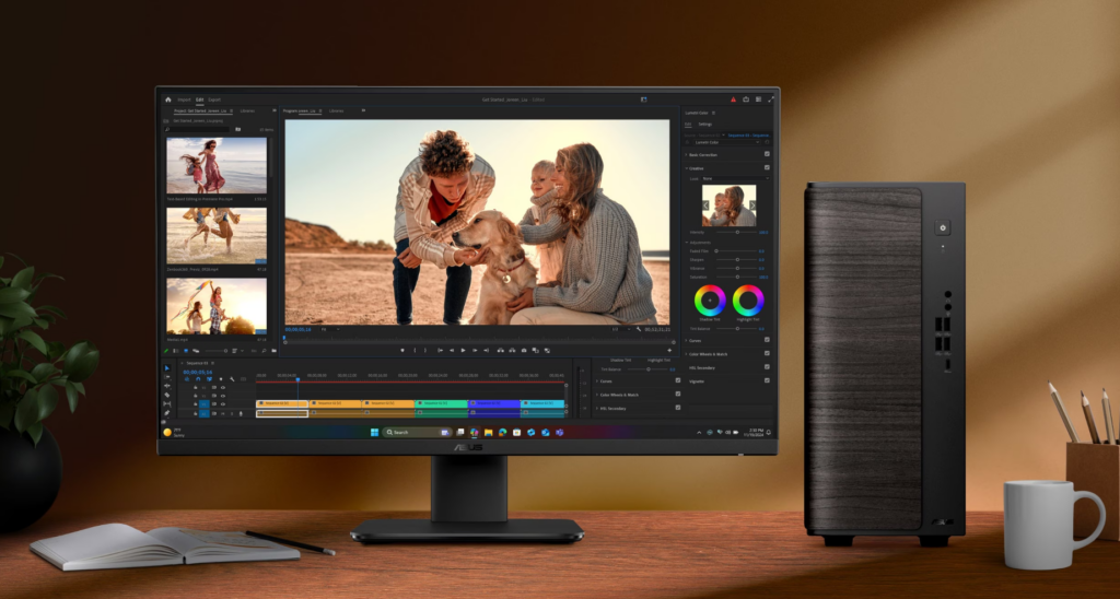 The Asus V700 Mini Tower Proves Wood-Grain Aesthetics Are the Future of Desktop Design