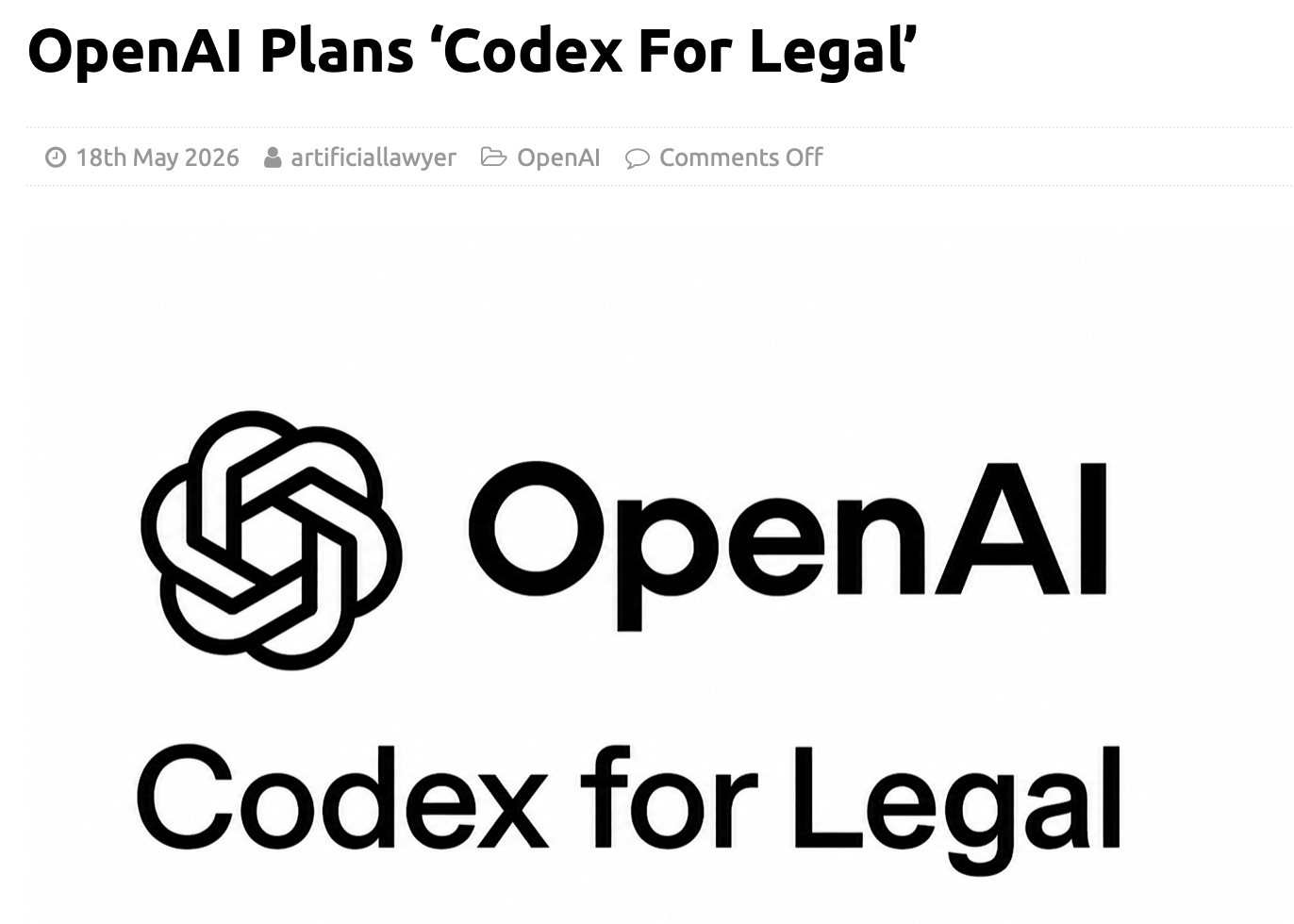 OpenAI Officially Enters Legal Tech: A New Era for Contract Management and Legal AI