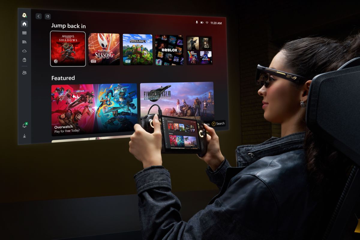 Asus ROG Ally X20 Bundles AR Glasses for Home Theater Gaming