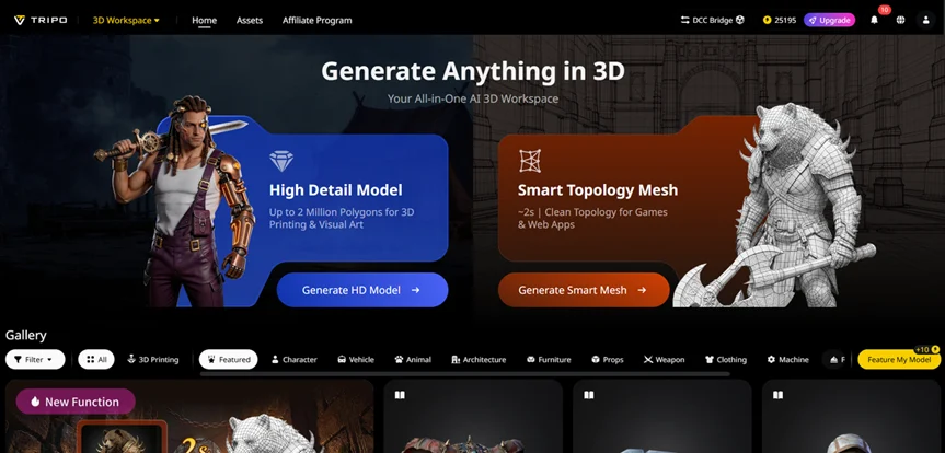 How AI is Automating 3D Modeling, Texturing, and Rigging