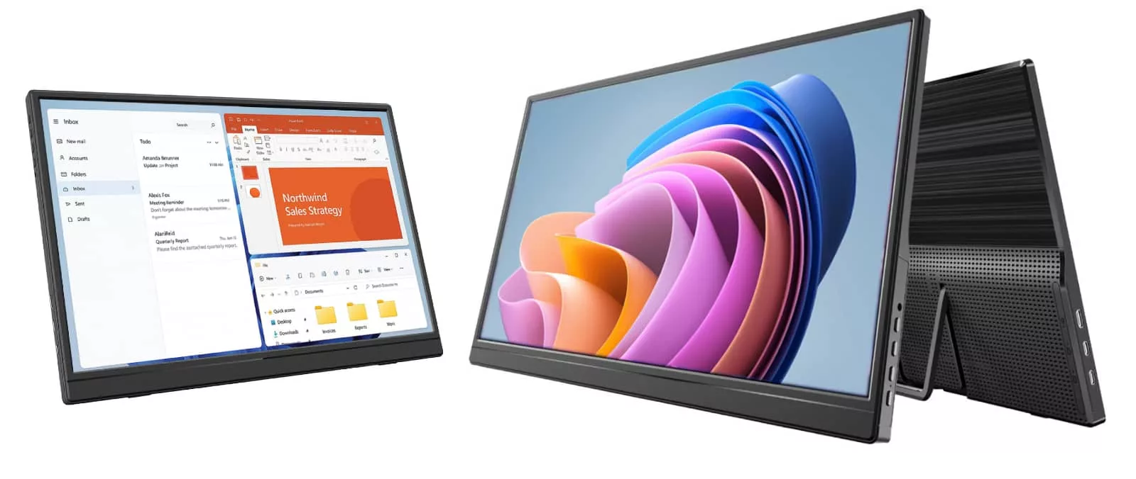 Portable Displays Break the  src=