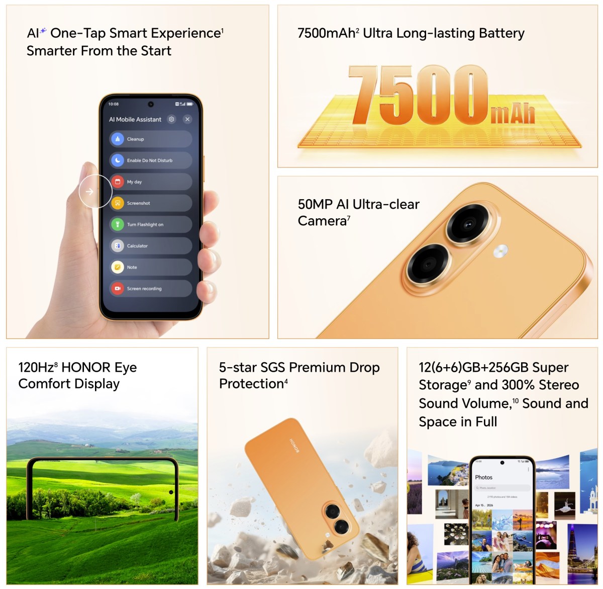 Honor X7e Pushes 7,500mAh Battery and 120Hz Screen Into Budget Phones