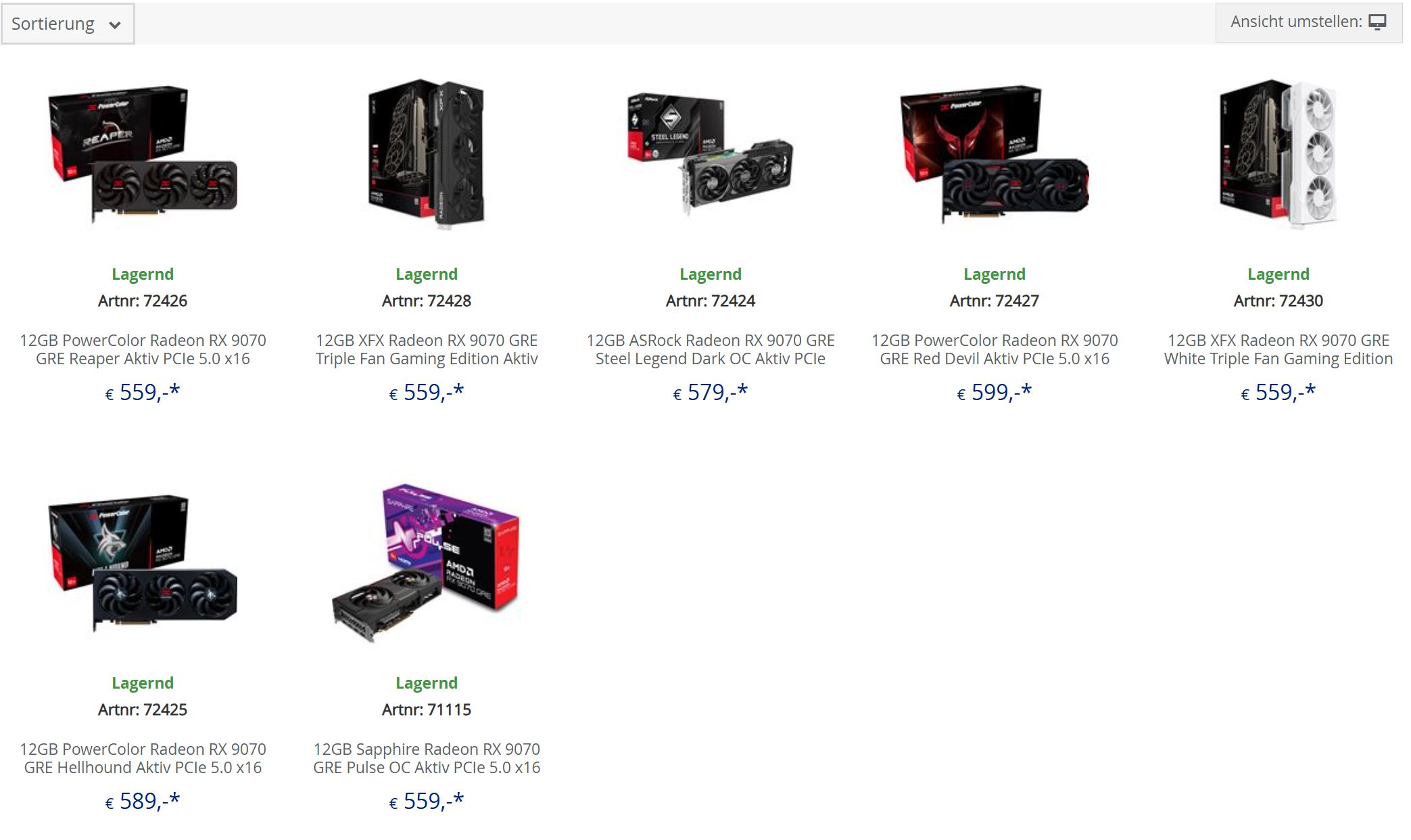 AMD’s RX 9070 GRE Stumbles at Launch as Buyers Ignore $549 Variant