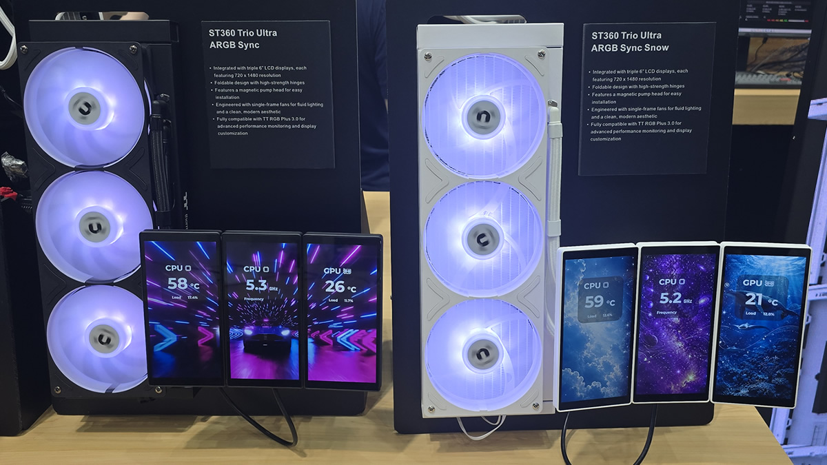 Thermaltake and ASRock Turn AIO Coolers into Information Displays