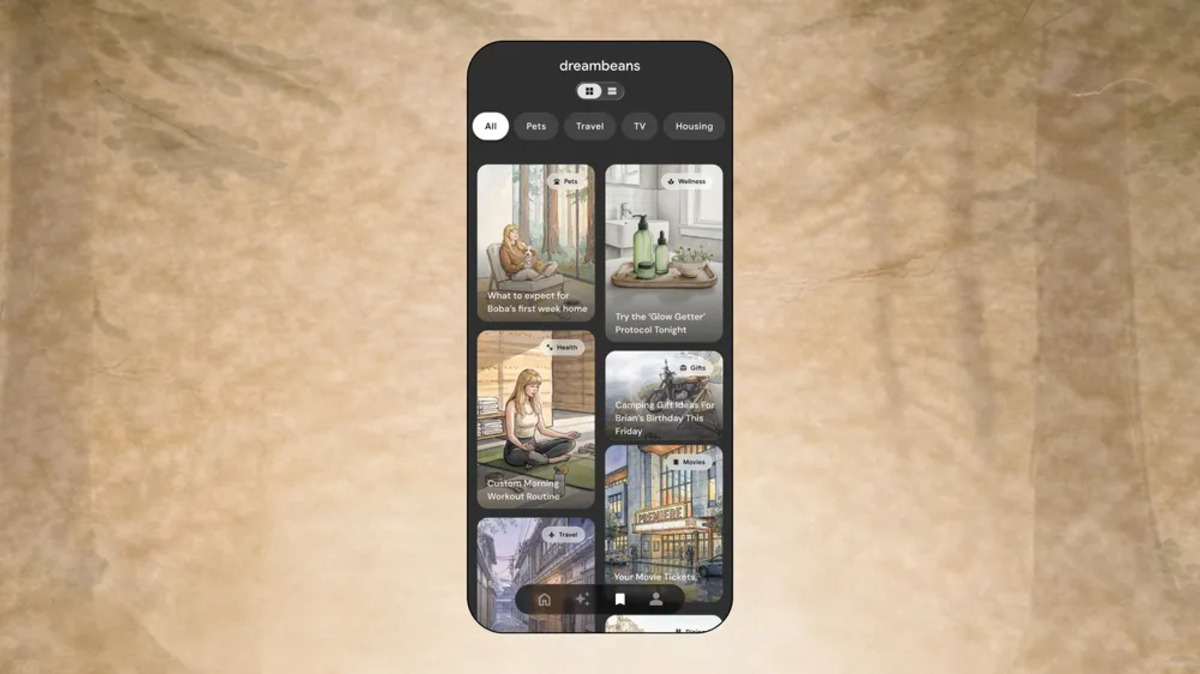 Google’s Dreambeans App Turns Your Data Into Morning Life Stories