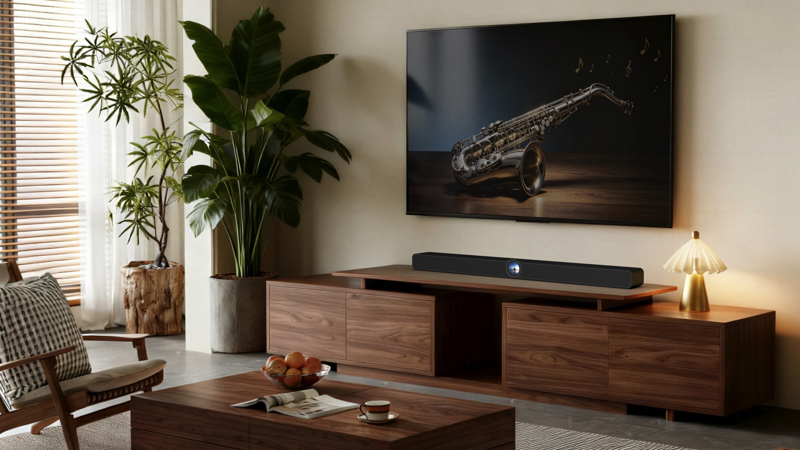 WiiM’s Circular Touchscreen Soundbar Puts Atmos Control at Your Fingertips