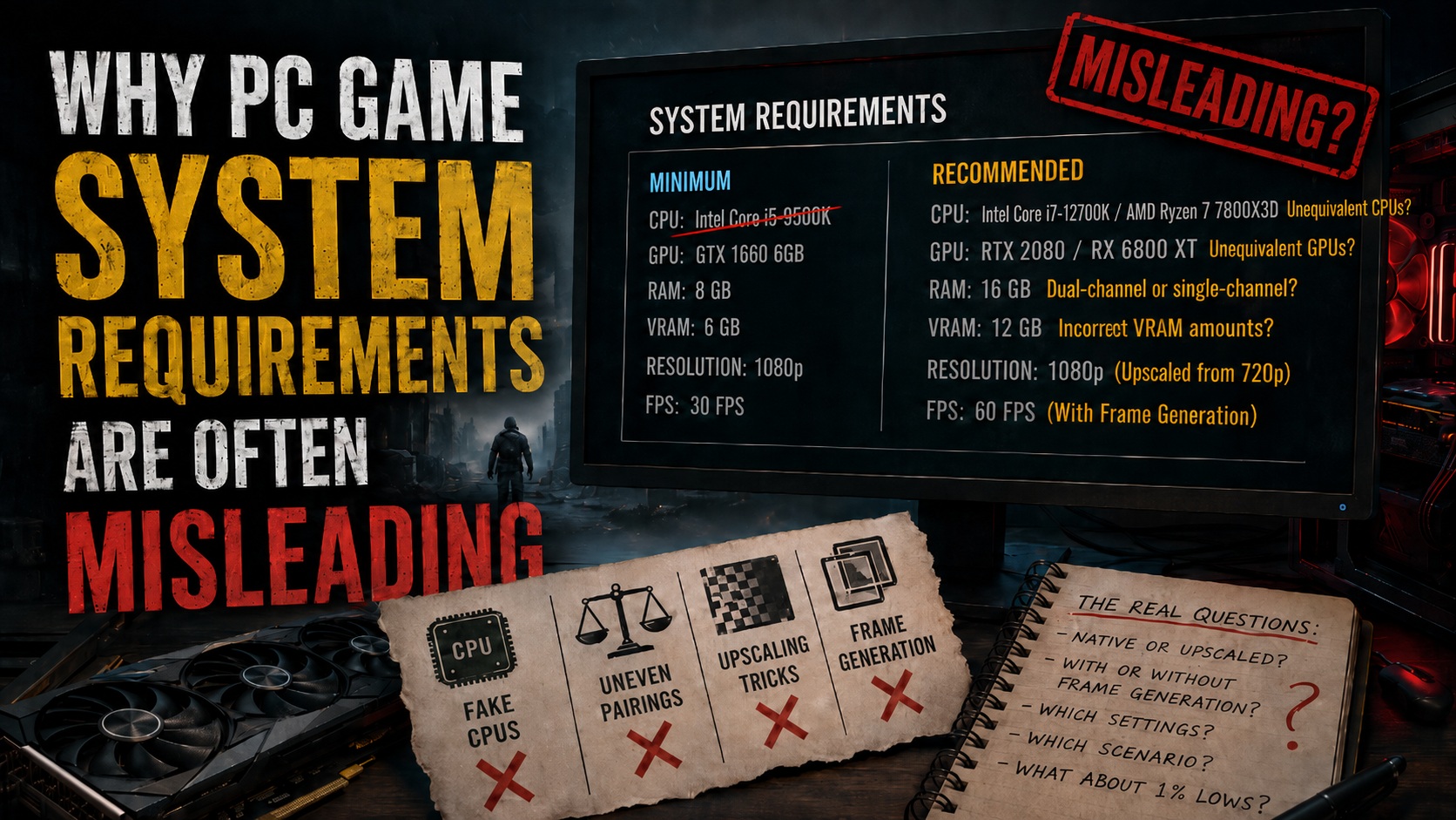 Why Your PC’s System Requirements Don’t Match Real Game Performance