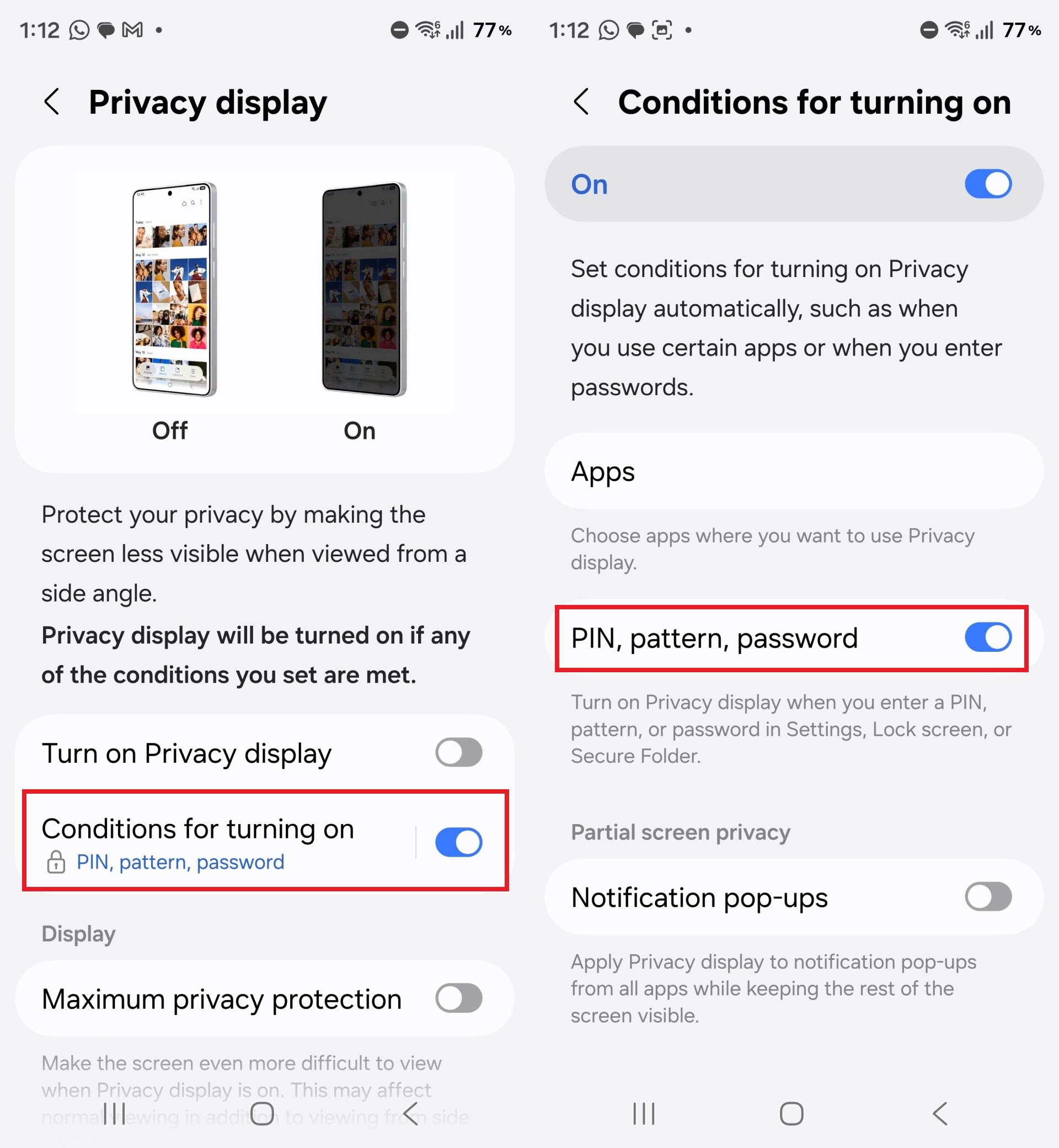 How to Use Privacy Display on the Galaxy S26 Ultra to Hide Your PIN