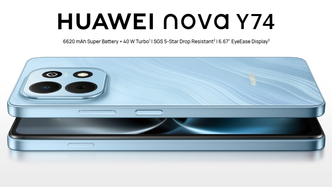 Huawei nova Y74 Delivers Big Battery and Drop-Ready Design for Everyday Users
