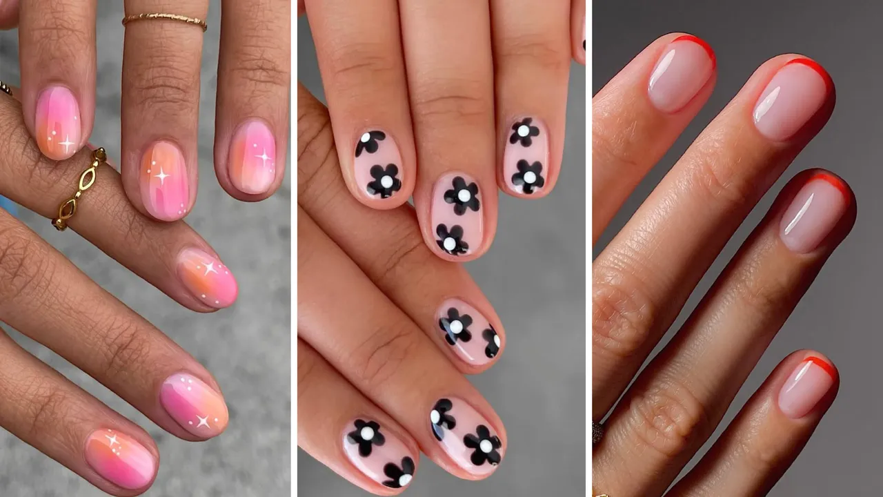 Short Nails Get a Summer Glow-Up: Rhinestones, Blooms, and Beyond