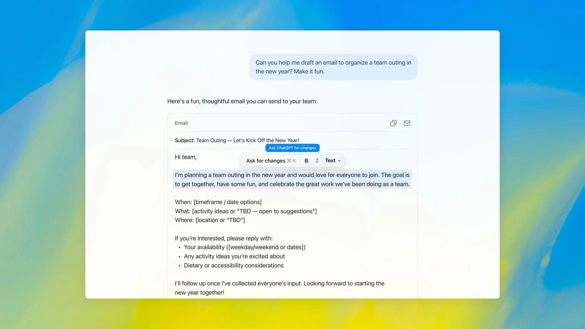 ChatGPT’s New Email Feature Turns the Chat Window into an Inbox