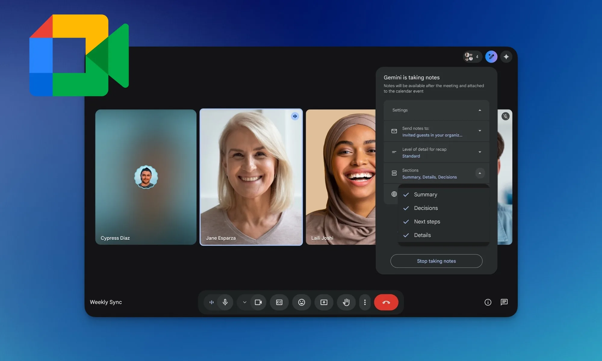 Google Meet’s AI Notes Add Custom Filters and Decision Tracking
