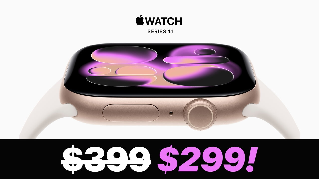 Apple Watch Series 11 Drops to $299 in Major Smartwatch Sale