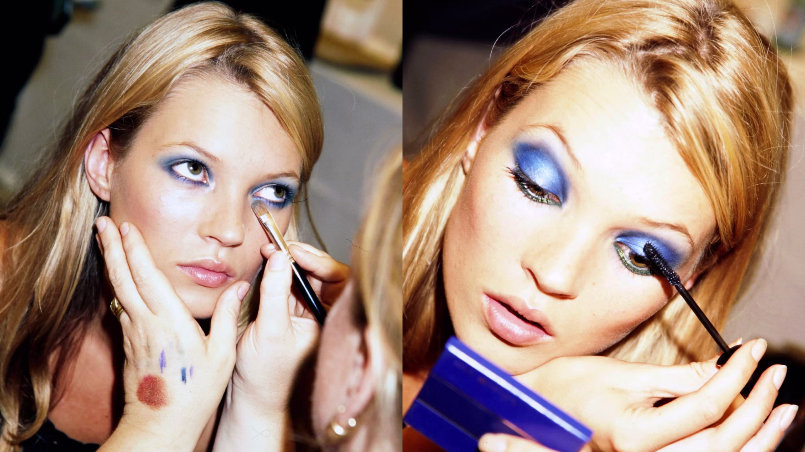 The 90s Beauty Revival: Smudged Liner, Blue Lids and Soft Brows