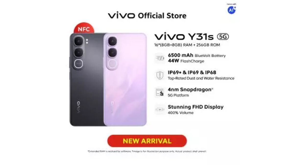 Vivo Y31s 5G Brings Snapdragon 4 Gen 2 and 50MP Camera to Budget 5G Segment