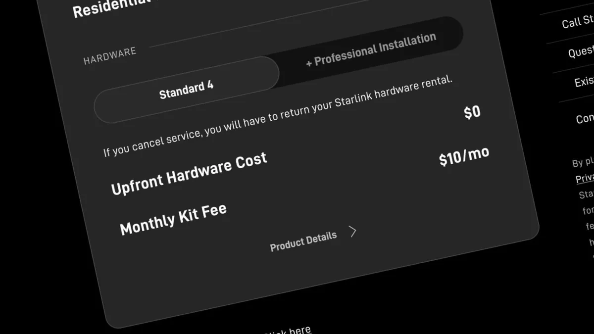 Starlink’s New Kit Fee Reshapes Satellite Internet Pricing