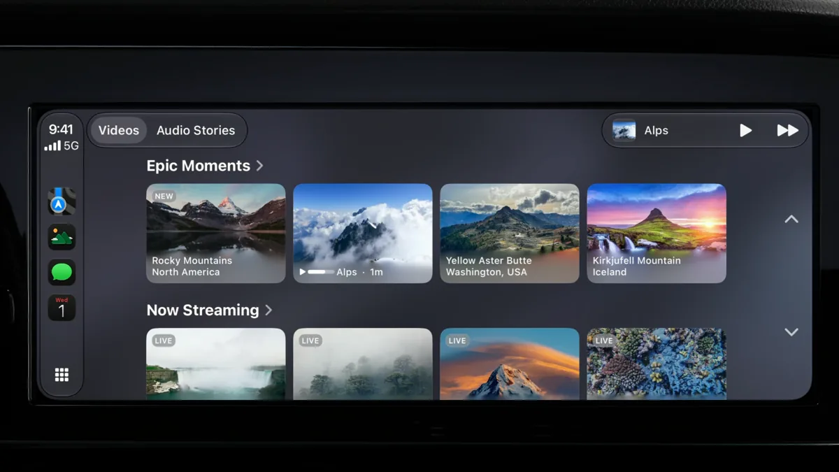 CarPlay Finally Adds Native Video Apps—With a Parked-Only Catch