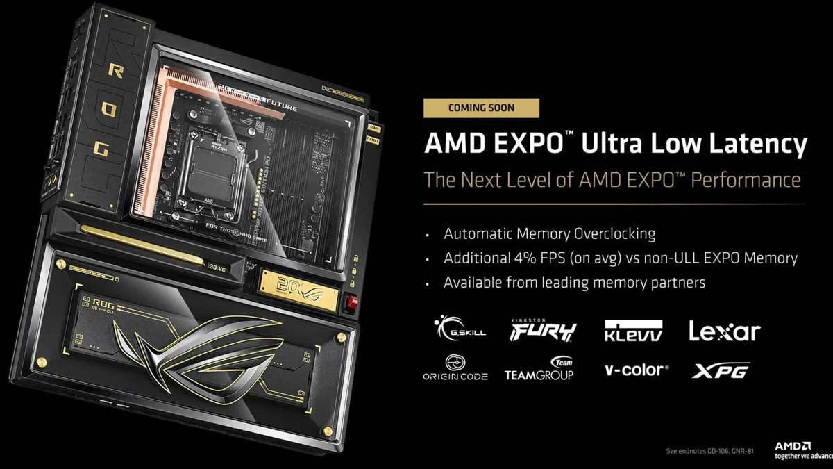 Asus ROG Crosshair X870E BIOS Unlocks AMD EXPO Ultra Low Latency