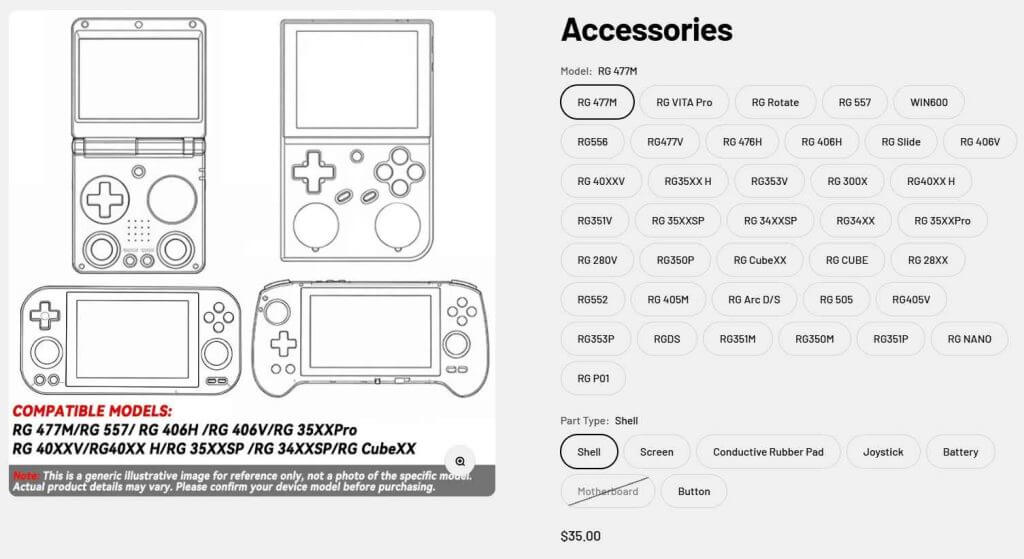 Anbernic’s Official Parts Store Puts Handheld Repairs in Players’ Hands