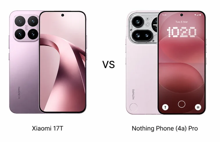 Xiaomi 17T vs Google Pixel 10a: Camera, Battery and Value Compared