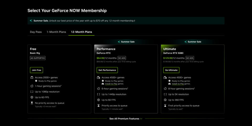 GeForce NOW Slashes Annual Prices: Best Value Tiers for Summer