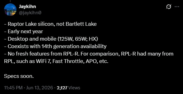 Intel’s Raptor Lake Next CPUs Keep DDR4 Alive for Budget Builders