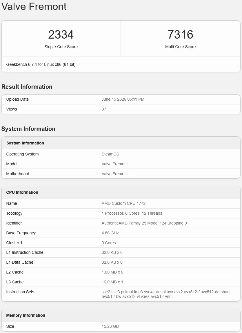 Steam Machine CPU Benchmarks Hint at Ryzen-Class Power in the Living Room