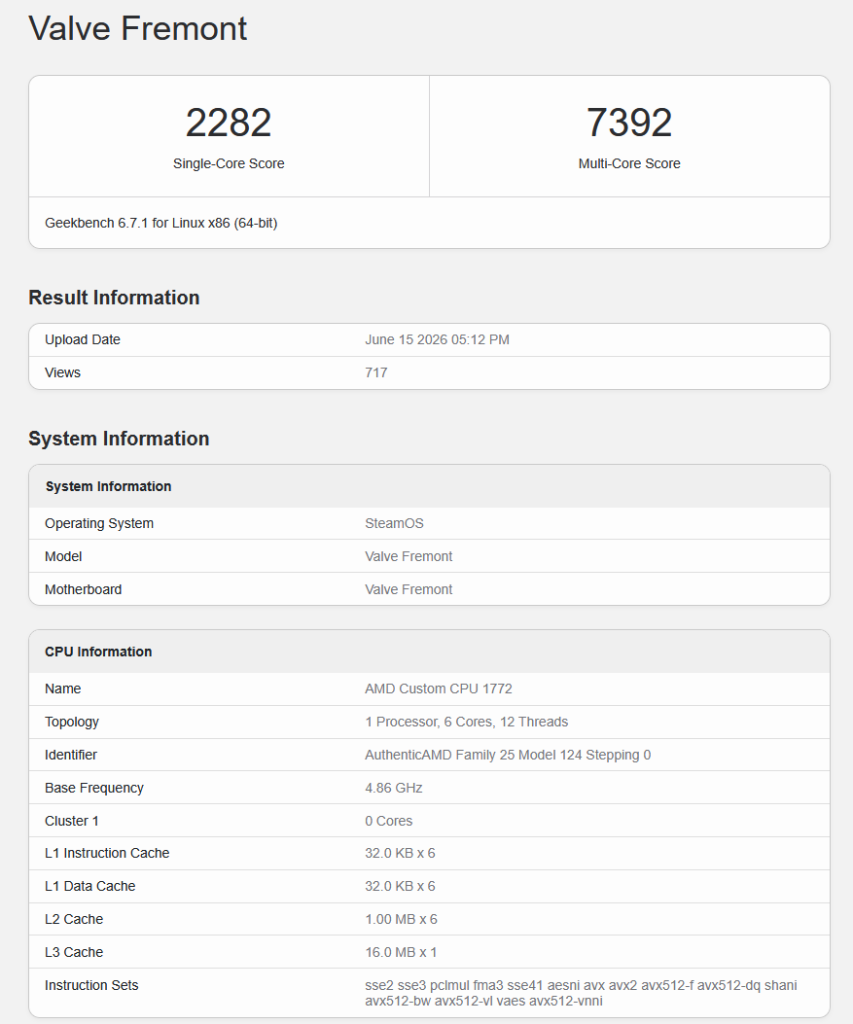 Steam Machine Geekbench Leaks Hint at Capable but Mid‑Range Gaming PC Performance