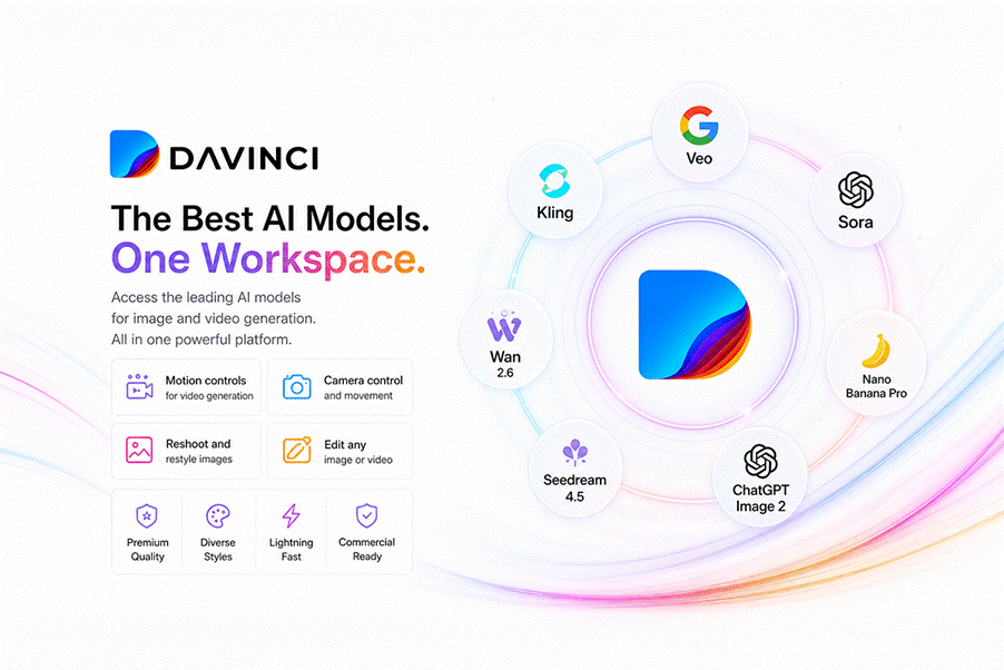 One Platform, Many Models: DaVinci AI for Frictionless AI Video
