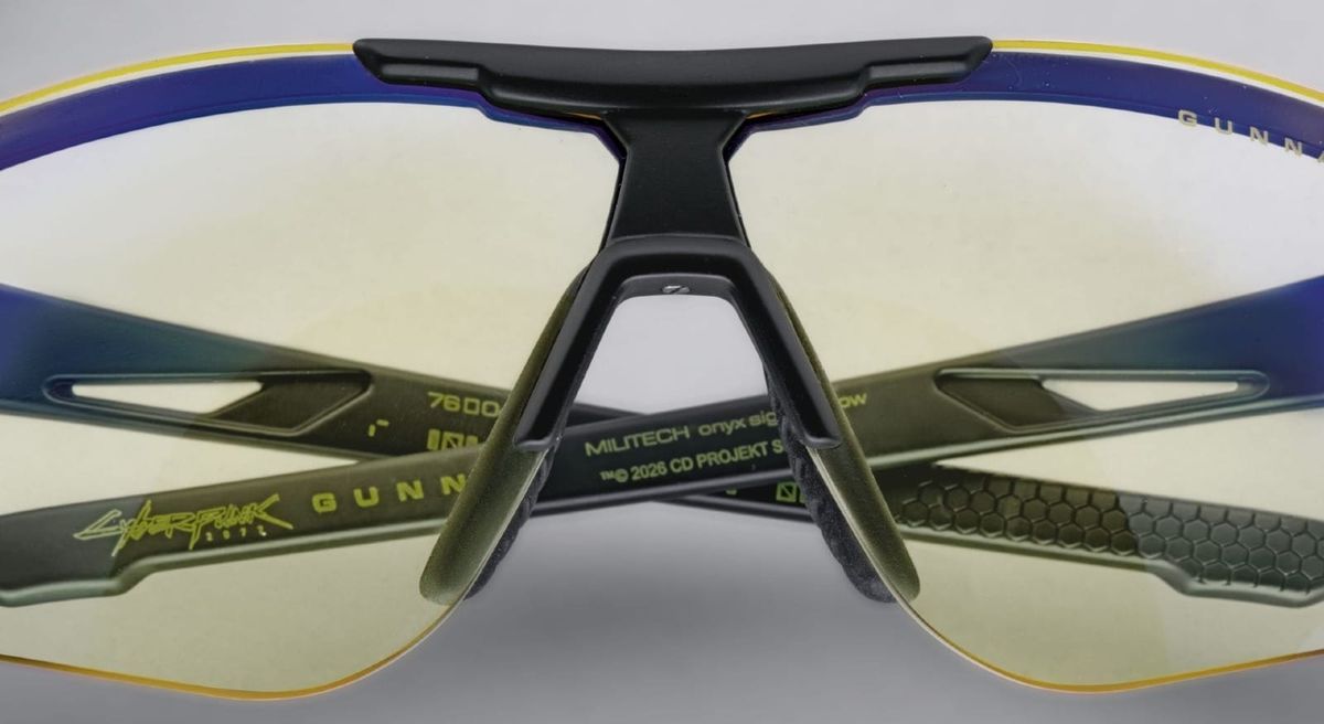 GUNNAR’s Cyberpunk Militech Glasses Bring Style and Eye Relief to Long Gaming Sessions