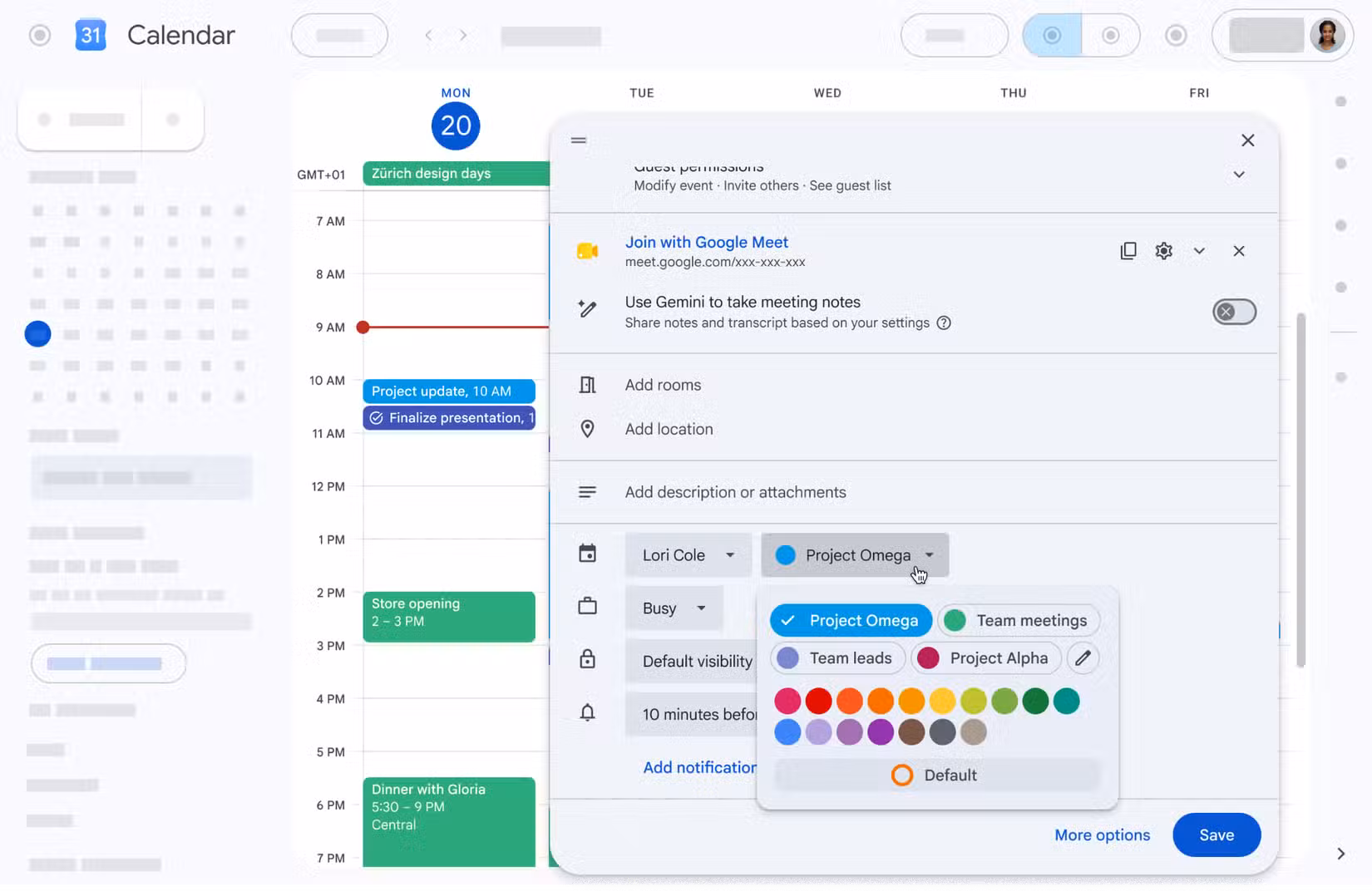 Google Calendar Adds Full RGB Colors for Smarter Event Organization