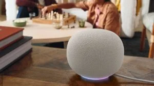 Google Home Speaker With Gemini Takes Aim at Echo Under src=