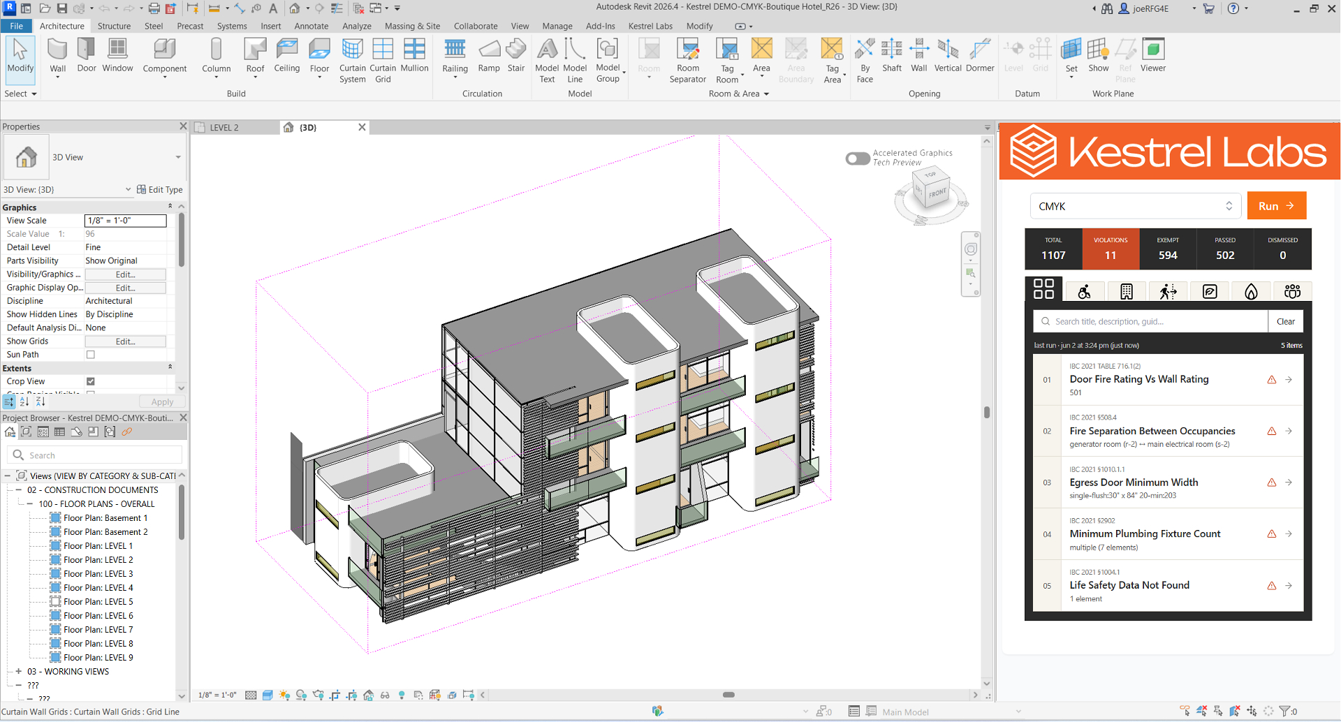 BIM Code Compliance Moves Into Revit with Kestrel’s Automated Platform