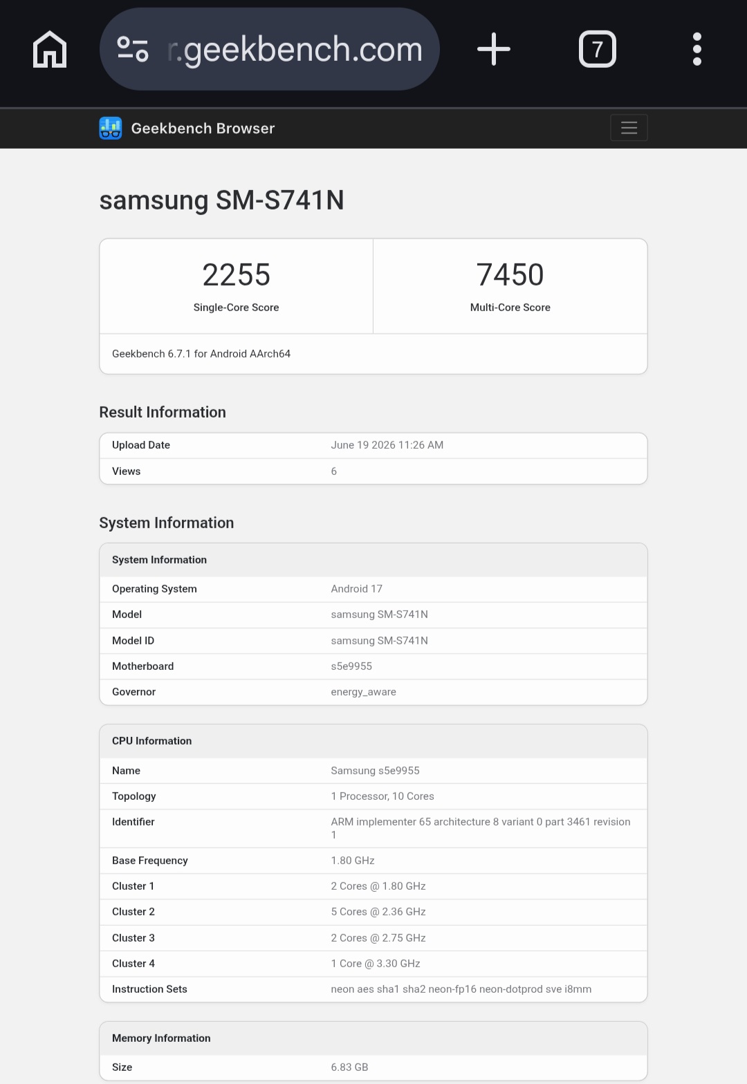 Galaxy S26 FE Geekbench Leak Highlights Exynos 2500 and Android 16 Strategy
