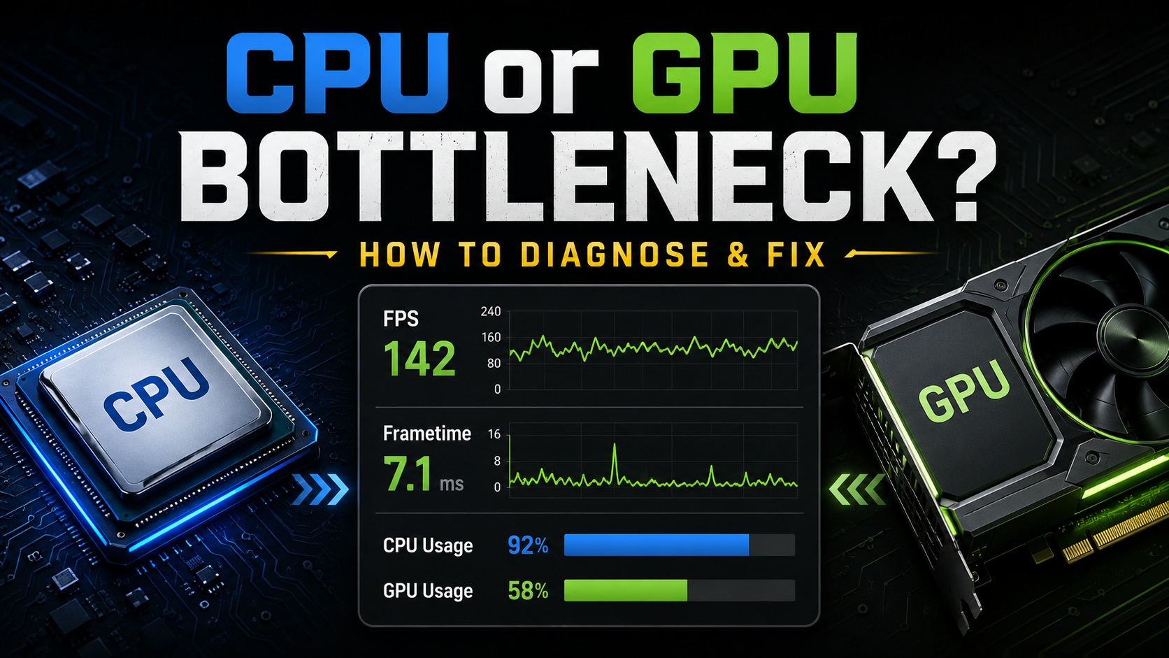 CPU vs GPU Bottleneck: Diagnose What Limits Your Games