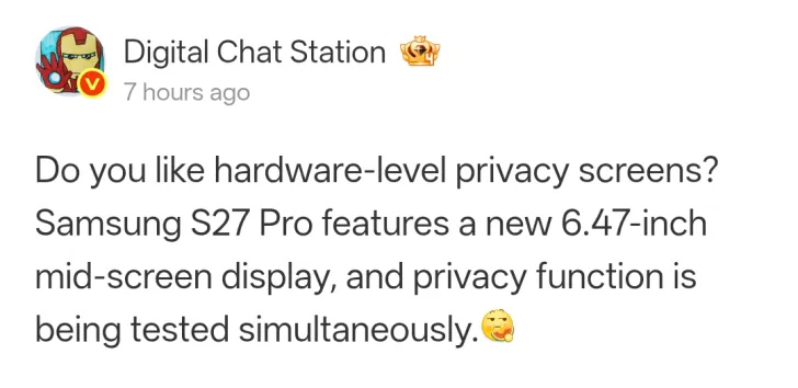 Samsung’s Galaxy S27 Pro Brings Hardware Privacy Screens to the Mainstream