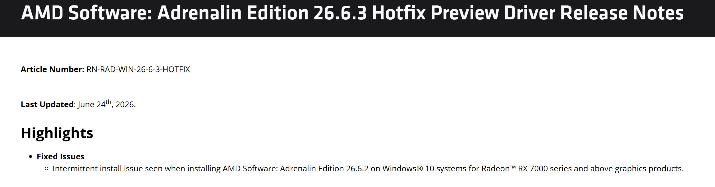 How to Fix the Adrenalin 26.6.2 Driver Error and Windows 10 GPU Yellow Bang