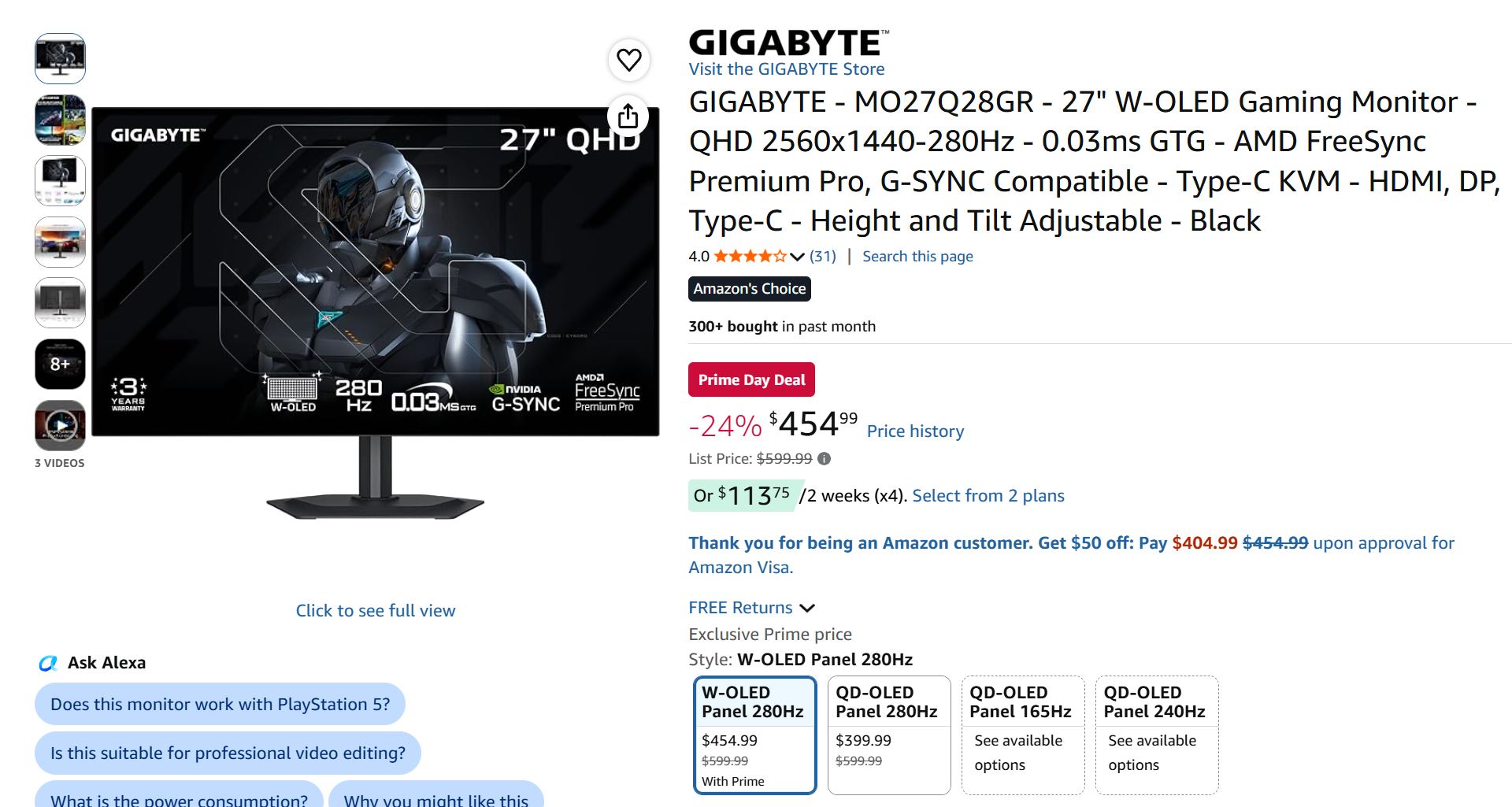 Budget OLED Gaming Monitor Deals Hit Prime Day Lows