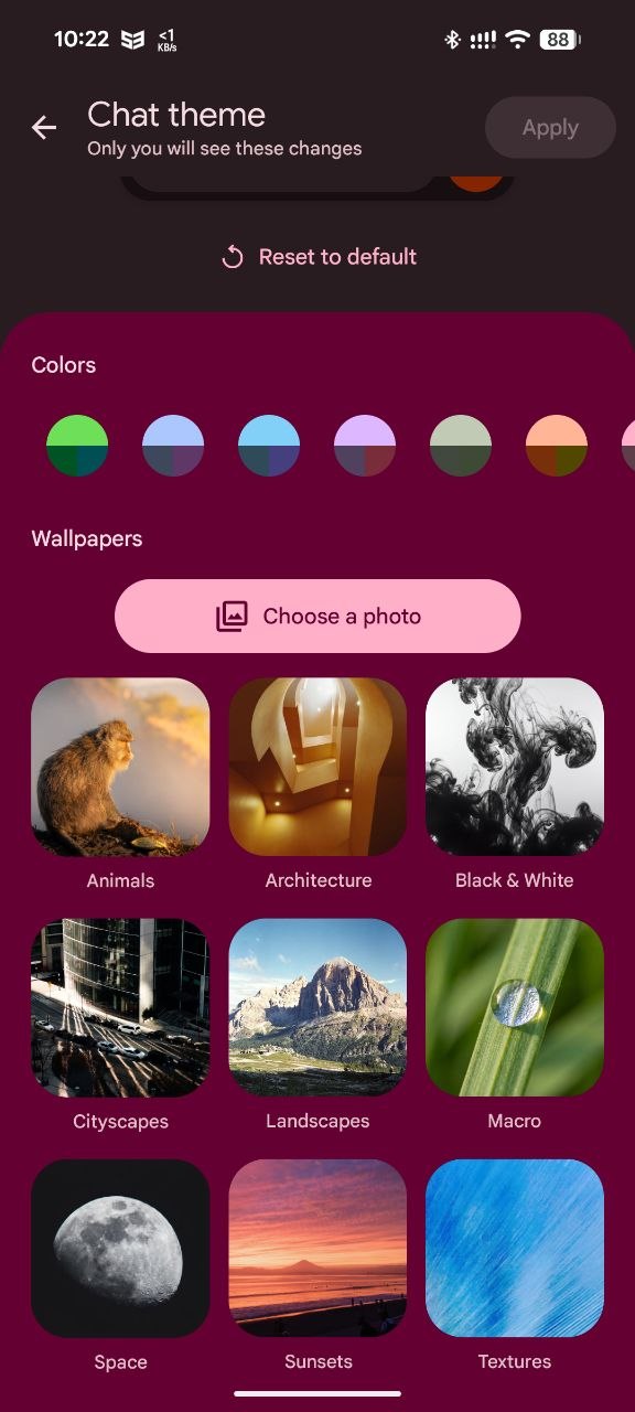 How to Use Google Messages Custom Themes and Chat Wallpapers