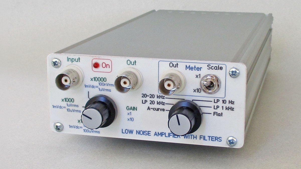 Build Your Own Low-Noise Amplifier with Filters and RMS Meter