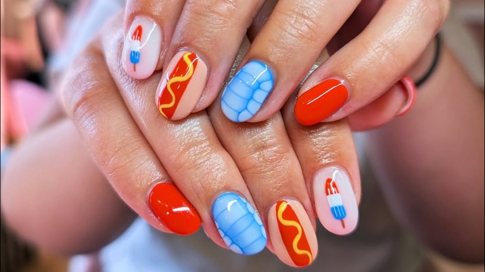 Rocket Pop Nails: The Nostalgic 3D Manicure Made for the Fourth of July