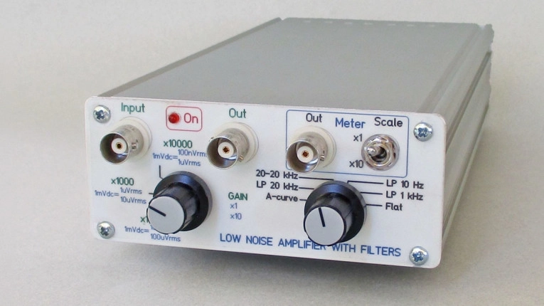 Build Your Own Low-Noise Amplifier with Filters and RMS Meter