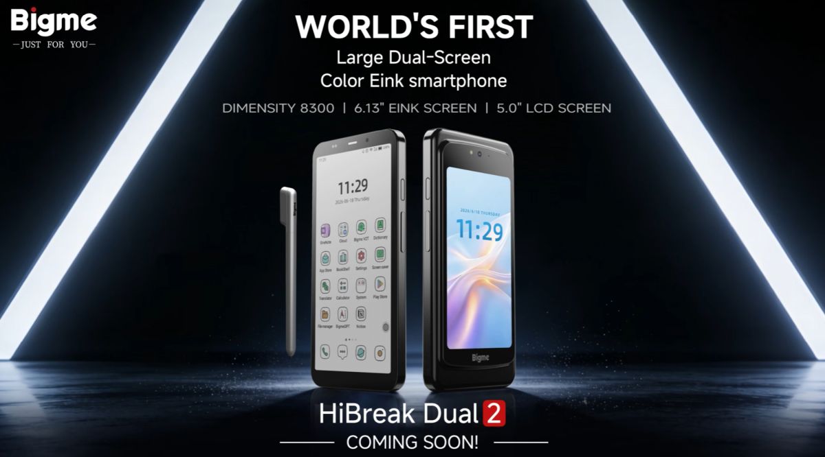 Bigme HiBreak Dual 2: A Dual-Screen E Ink Phone for Serious Work