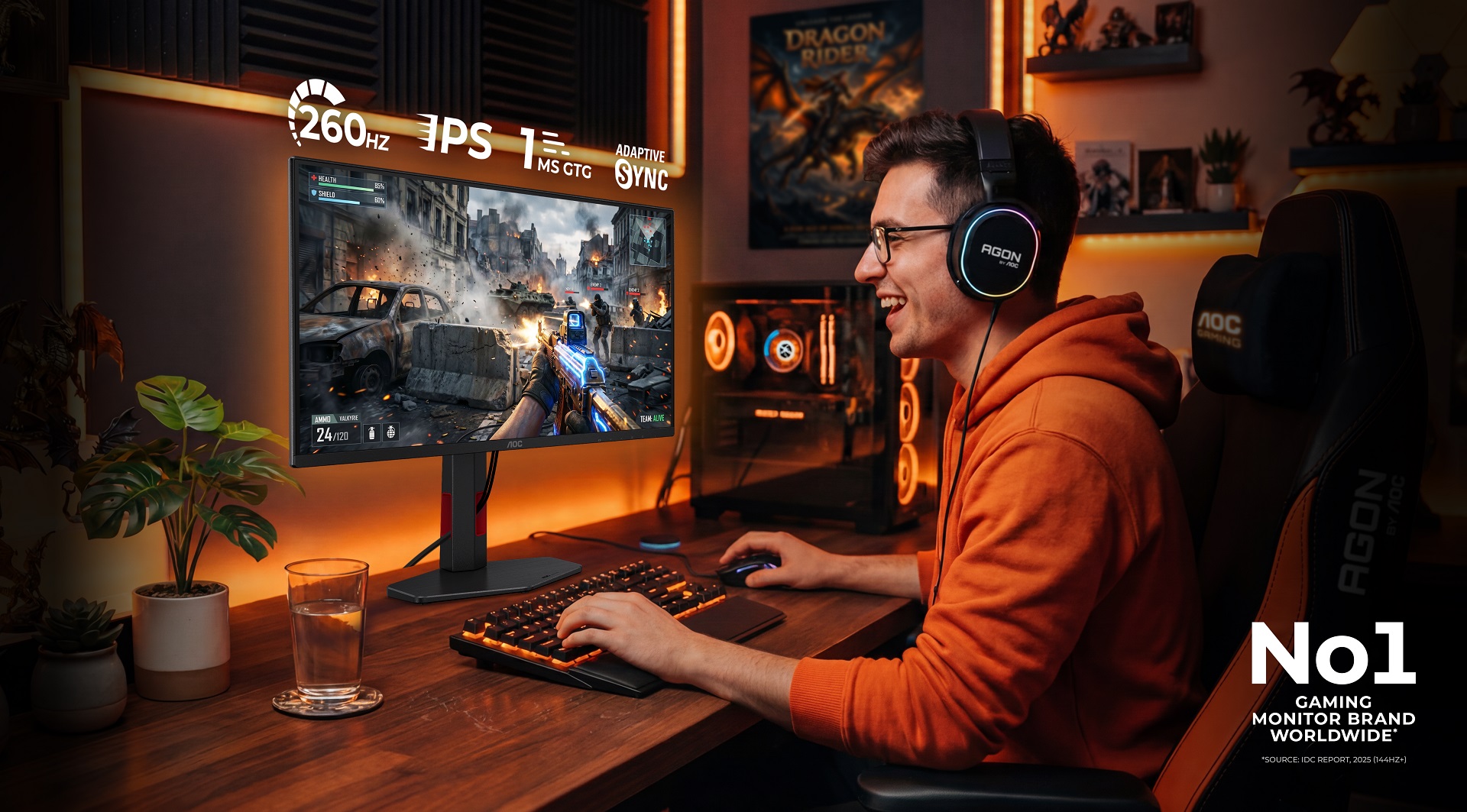 High-Refresh Gaming Monitors Go Budget with AOC’s 260Hz 25G4ZR