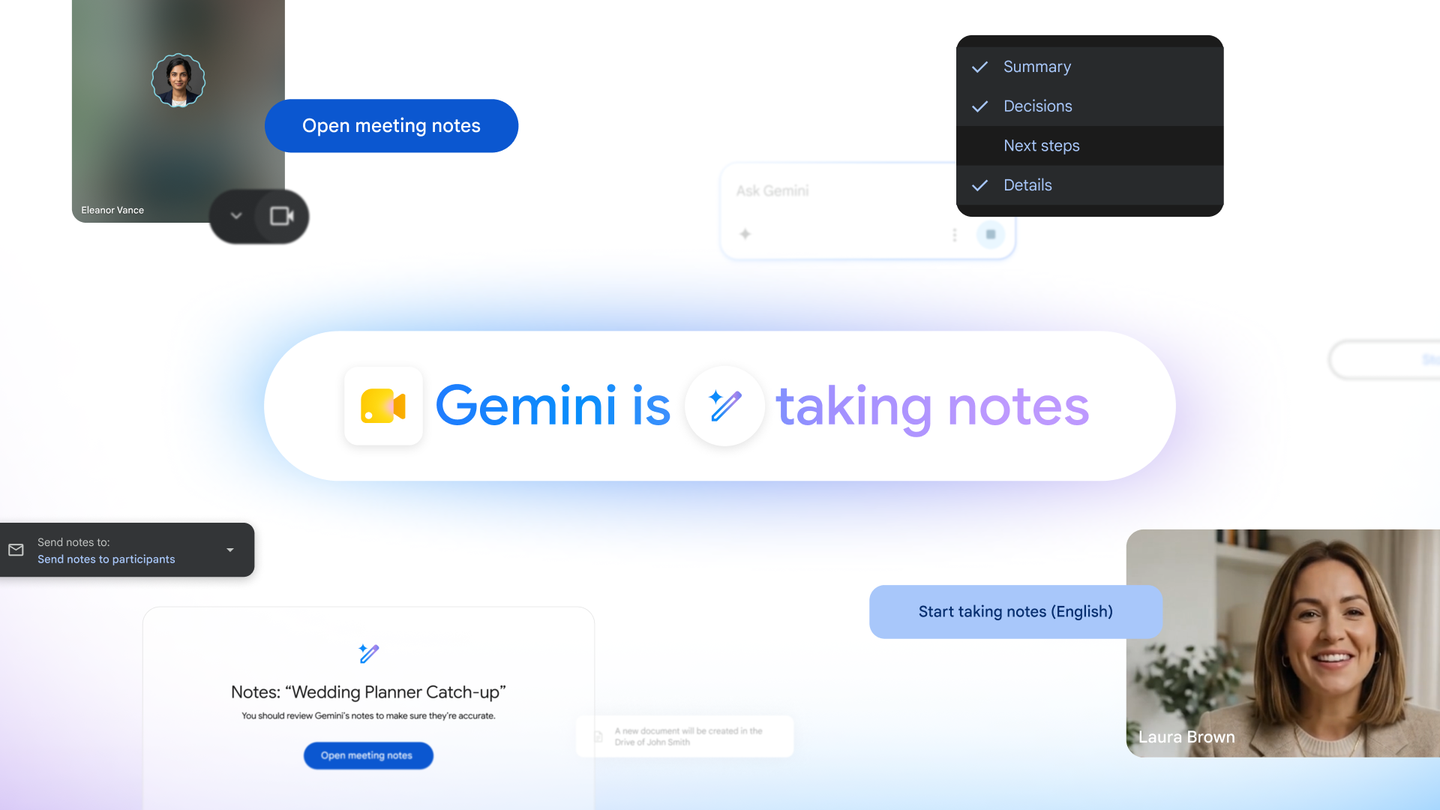 Gemini Meet Notes Bring AI Note-Taking to More Users